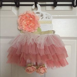NTW Baby girl photo shoot outfit floral tutu